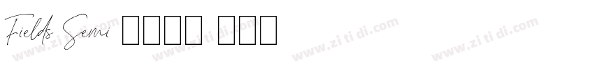 Fields Semi 全套字体字体转换